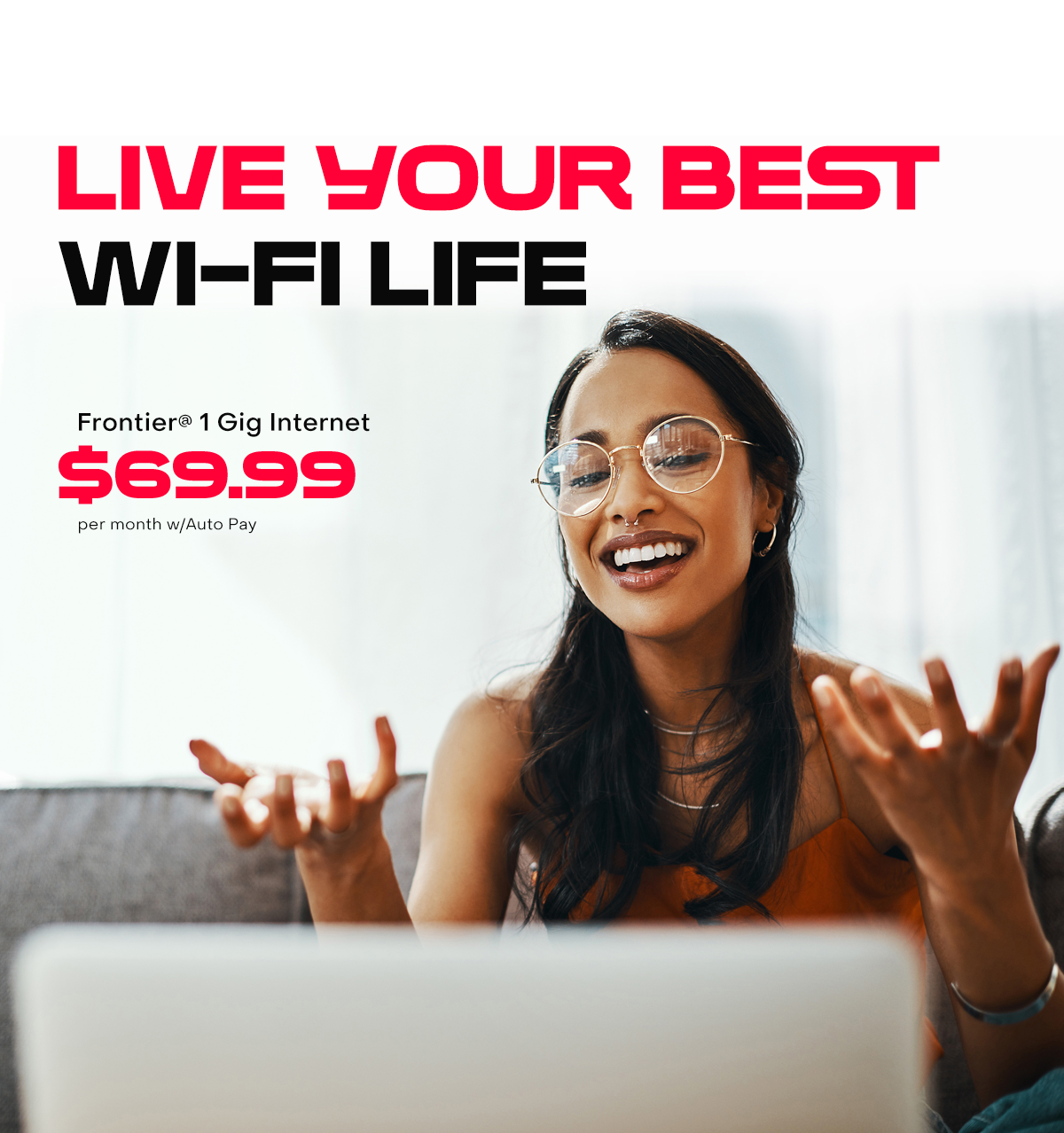 Latina on video chat